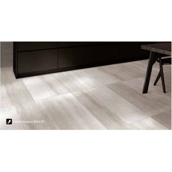 Πλακάκι Urbino Bianco linea Rettificato 60x120 Ντεκόρ Λευκό Ματ